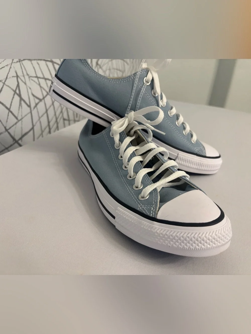 Converse Chuck Taylor All Star low-top sneakers in a light blue - Picture 3 of 11
